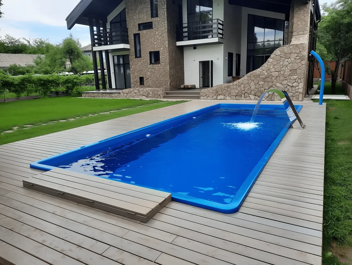 Композитный бассейн Laguna 9 — вид сверху в Ишиме